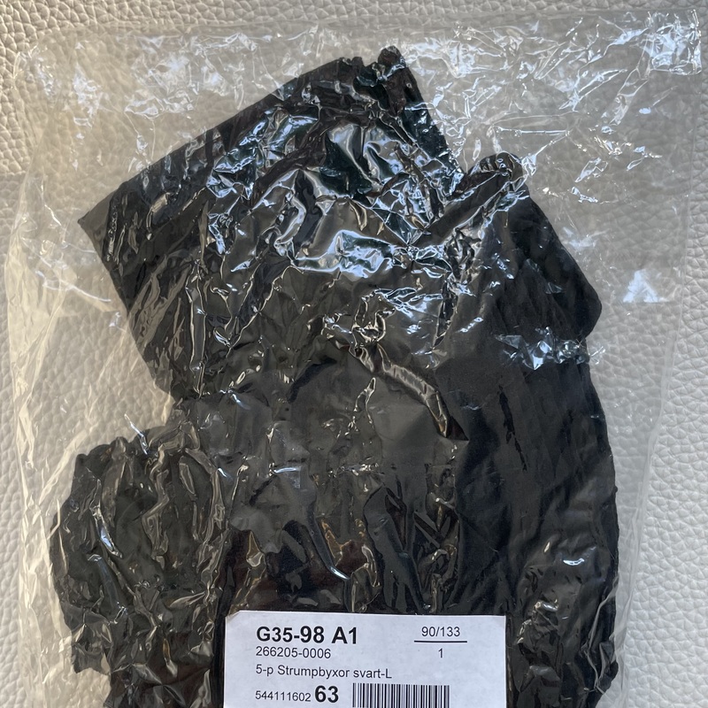 KUVA 1:  Uudet sukkahousut 4 paria, väri  musta, 20 den.
Koko 44-52. 
Myös yksittäin.
